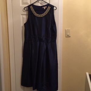 Blue cocktail dress. Size 16.